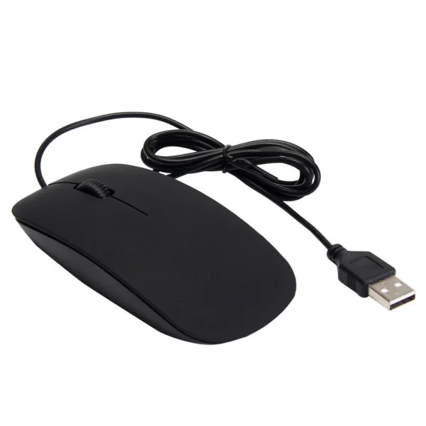 Wired Ultra-thin Mini Mouse 7 Button LED Desktop Computer Laptop Matte Black White Cute Ergonomic Gaming Mouse for PC Laptop - Image 3